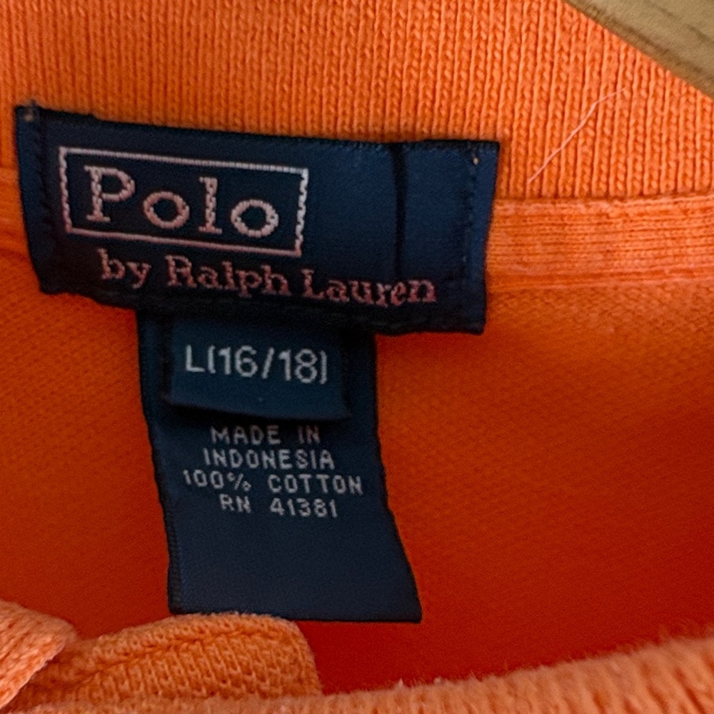 Polo by Ralph Lauren Bright Orange Polo Shirt - Picture 4 of 7